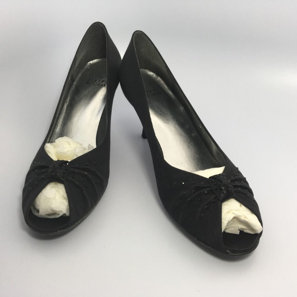 Stuart Weitzman Glotallulah Y215331 Satin Peeptoe